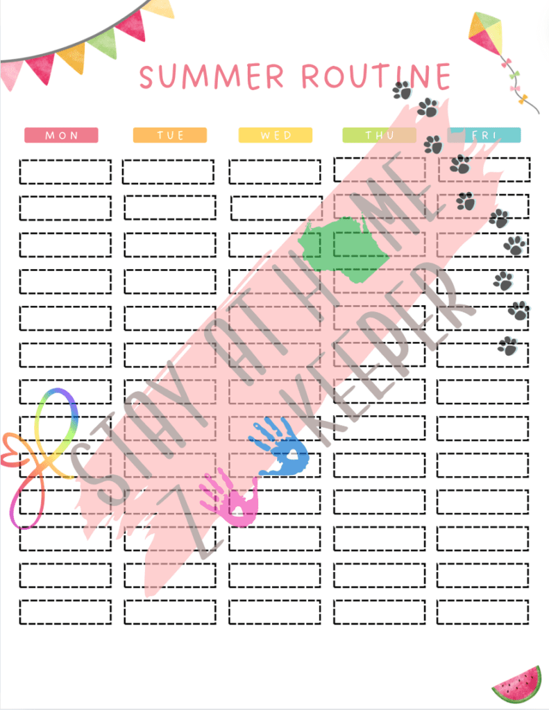 Summer Schedule